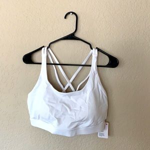Size 14 lululemon white energy bra
